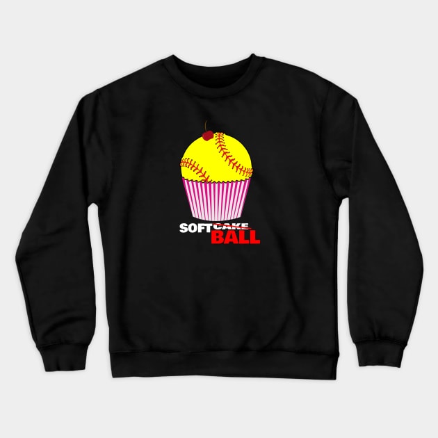 softball Crewneck Sweatshirt by dishcubung